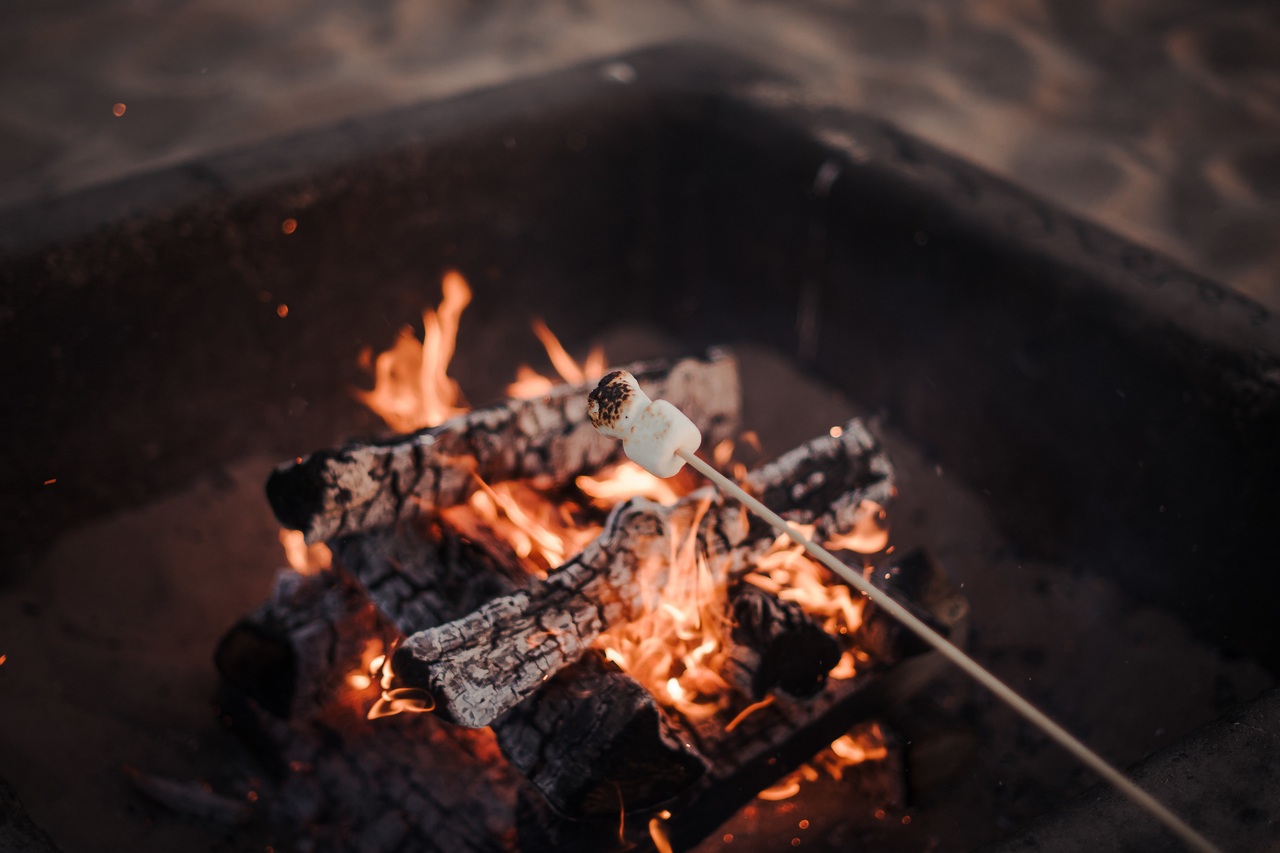 Bonfire on Huntington Beach