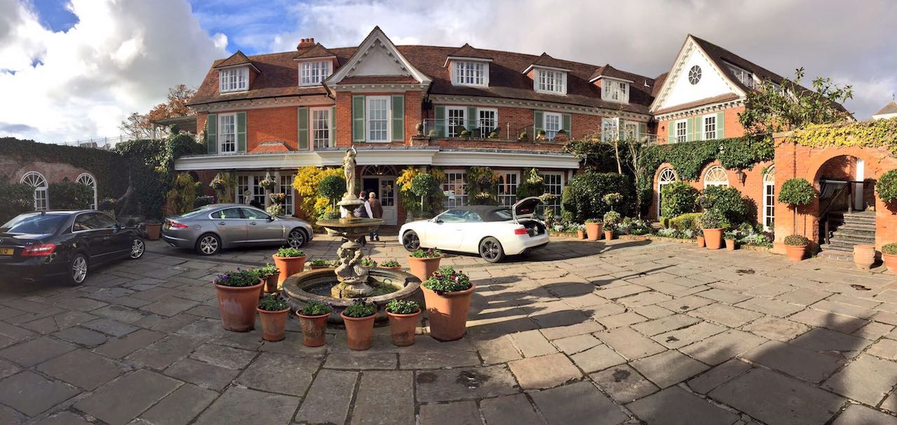 Chewton Glen - exterior with cars