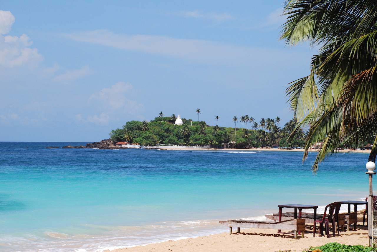 Unawatuna Beach in Sri Lanka